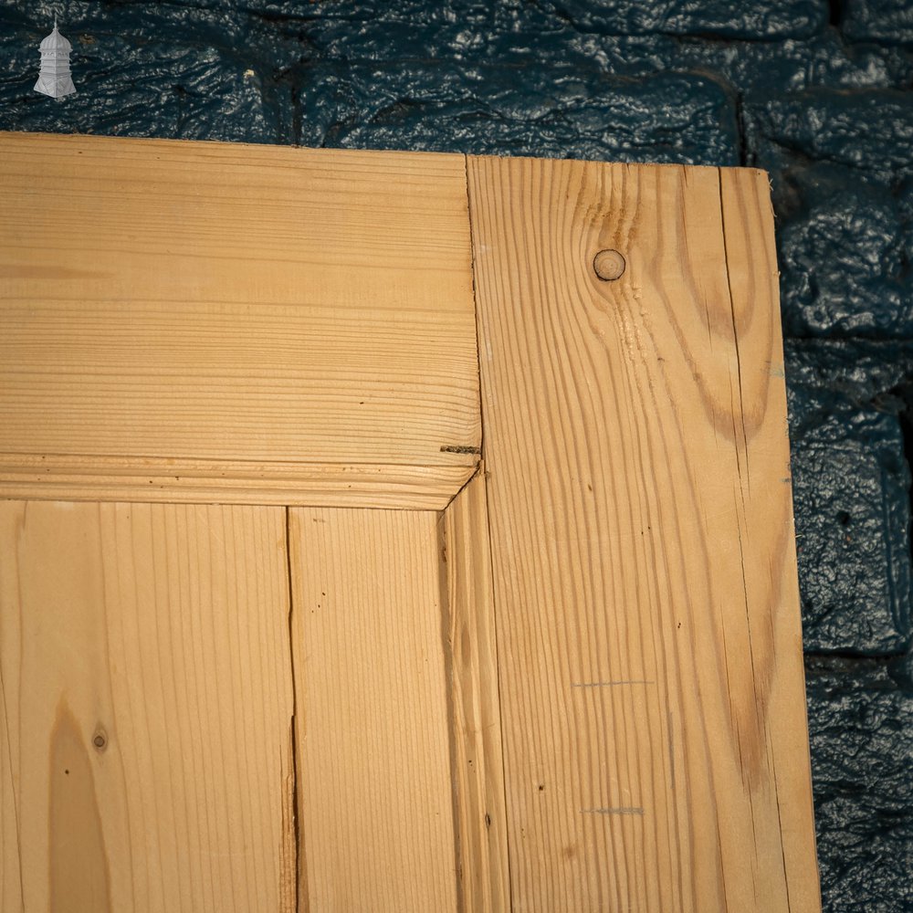 Pine Paneled Door, 4 Moulded Panel