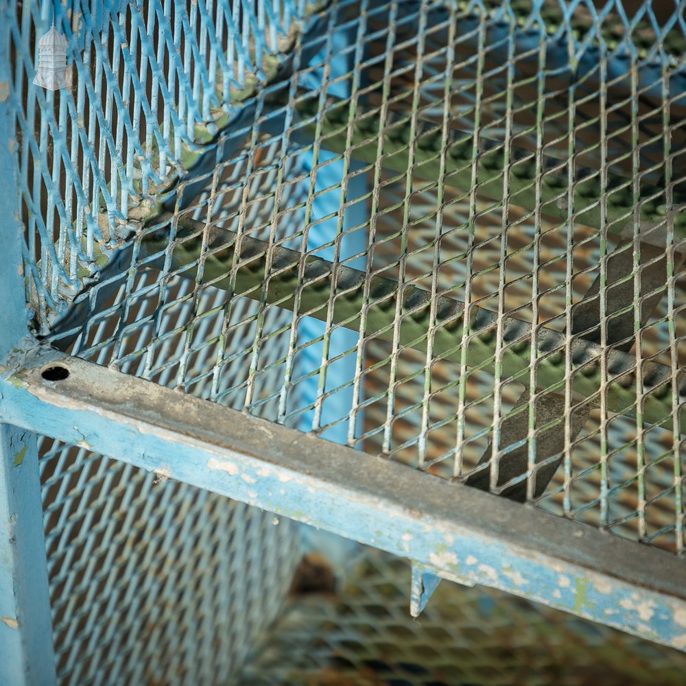 Blue Steel Industrial Workshop Wheeled Trolley