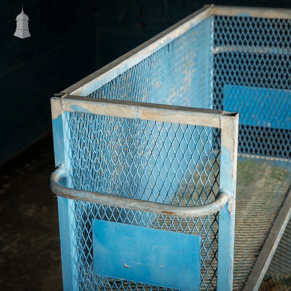 Blue Steel Industrial Workshop Wheeled Trolley