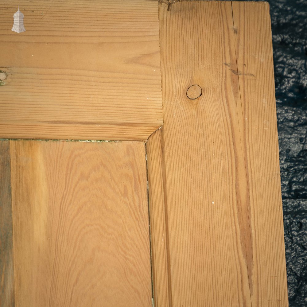 Pine Paneled Door, 4 Moulded Panel