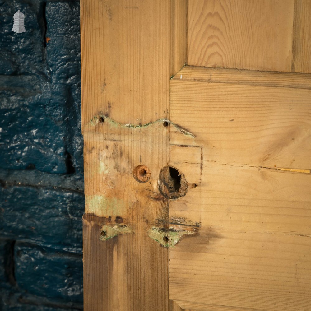 Pine Paneled Door, 4 Moulded Panel