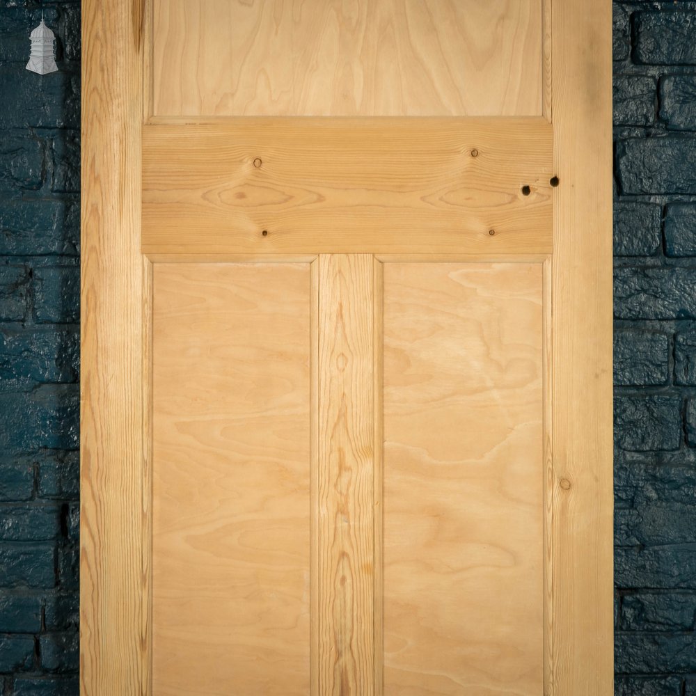 Pine Paneled Door, 3 Moulded Panel