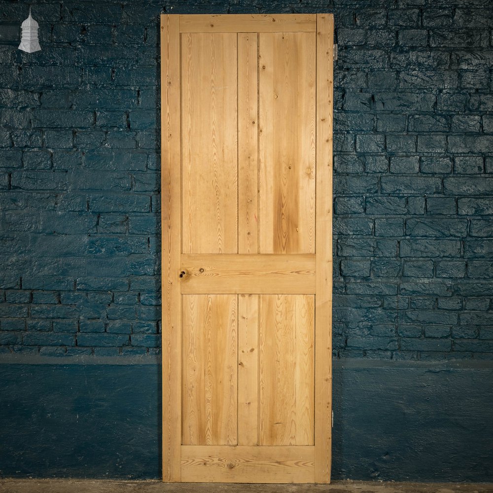 Pine Paneled Door, 4 Moulded Panel