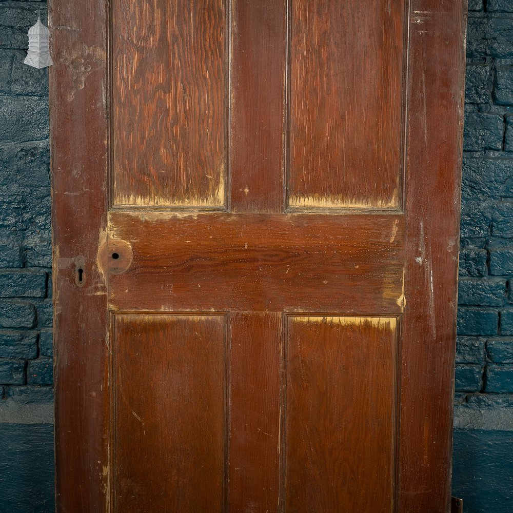 Panelled Pine Door, 5 Moulded Panels