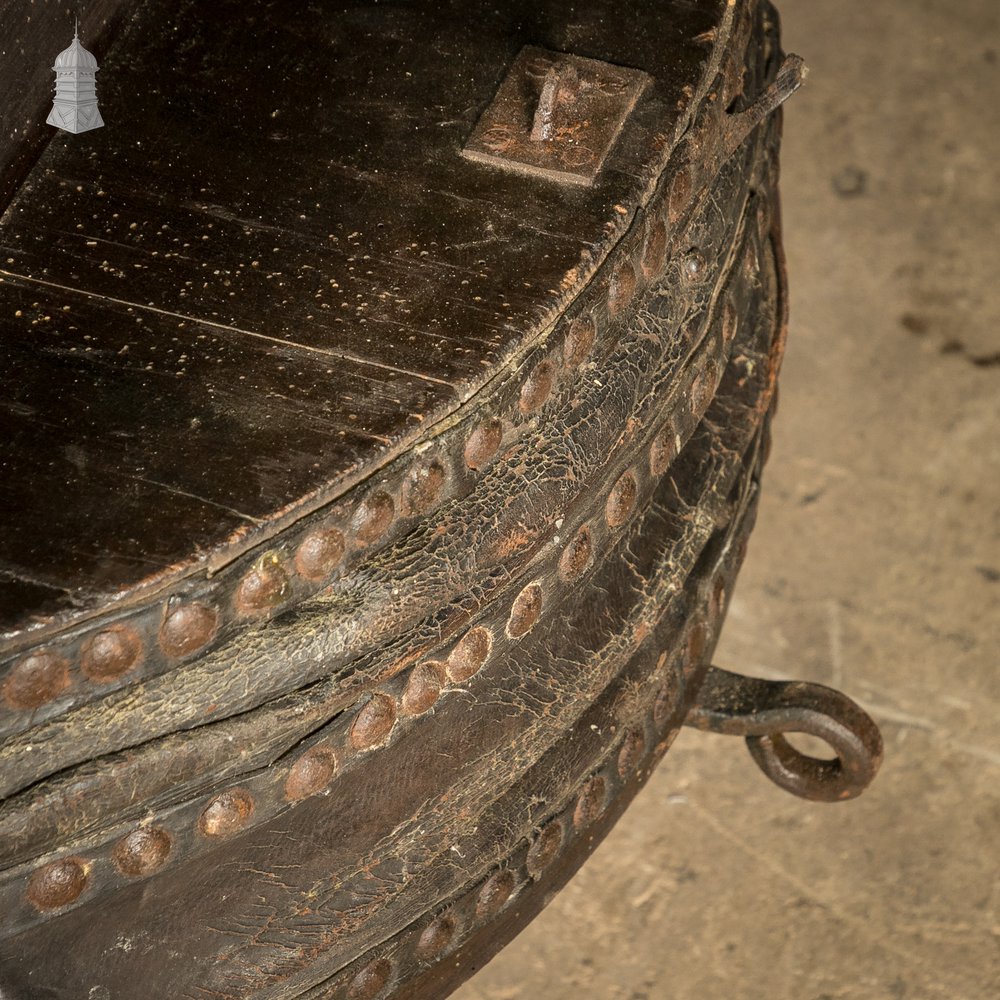 Bellows Coffee Table, Large Repurposed Forge Bellows