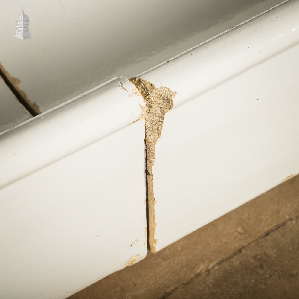 Sectional Trough Sink, White Glazed