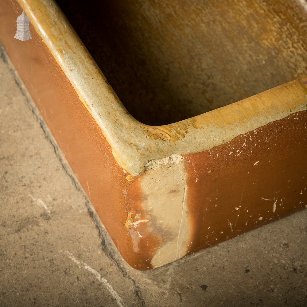 Trough Sink Planter, Worn Salt Glaze, Stamped ‘Hurlford by Kilmarnock’