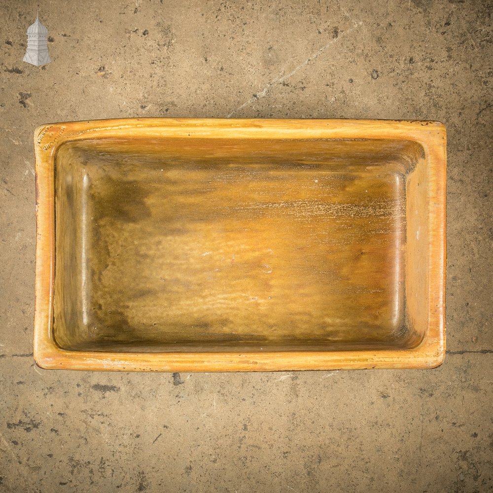 Trough Sink Planter, Worn Salt Glaze, Stamped ‘Hurlford by Kilmarnock’