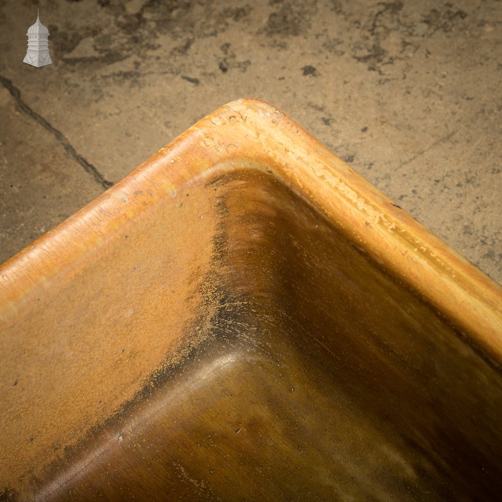 Trough Sink Planter, Worn Salt Glaze, Stamped ‘Hurlford by Kilmarnock’