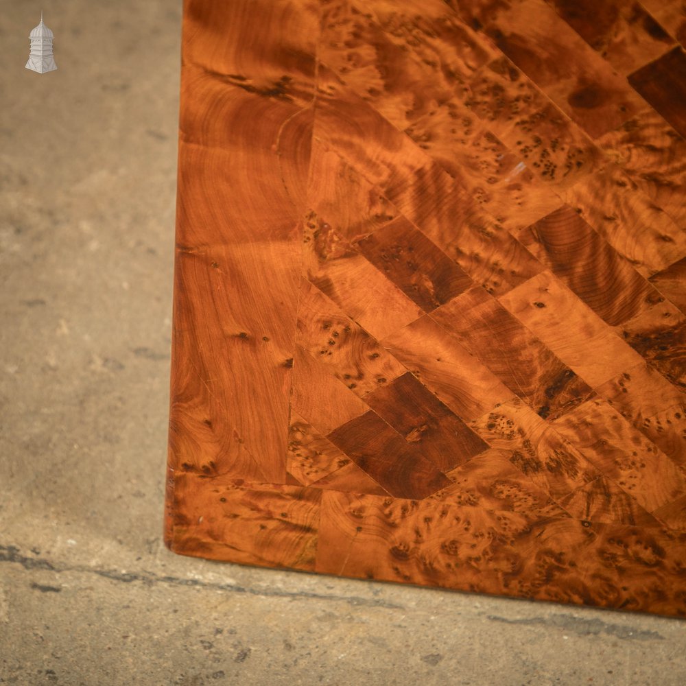 Burr Yew Marquetry Coffee Table, 20th C