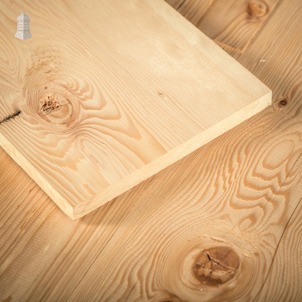 Batch of 32 Square Metres of 8" Wide Pine Floorboards Cut from Reclaimed Timbers