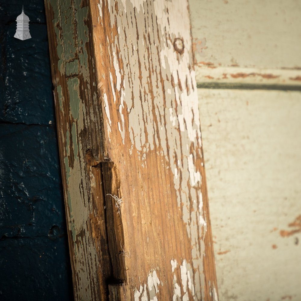 6 Panel Door, Six Moulded Panels, White & Green