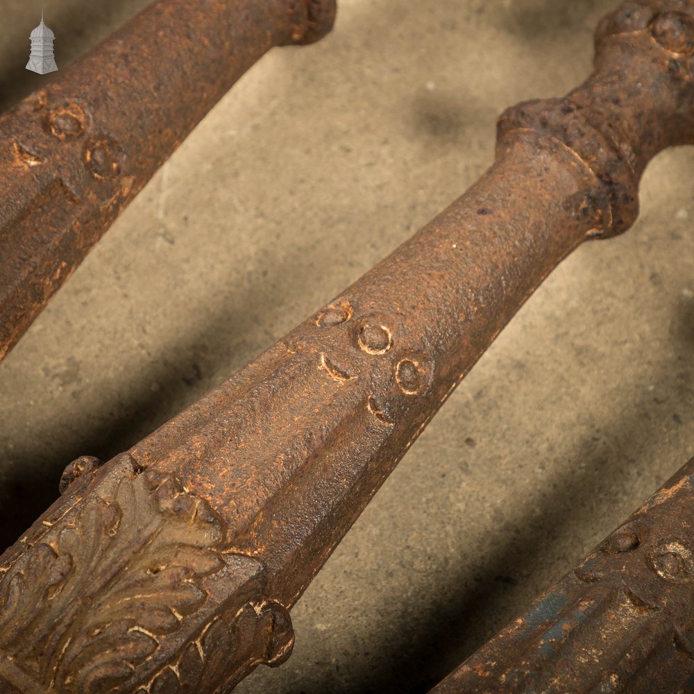 Cast Iron Balustrades, Set of 8