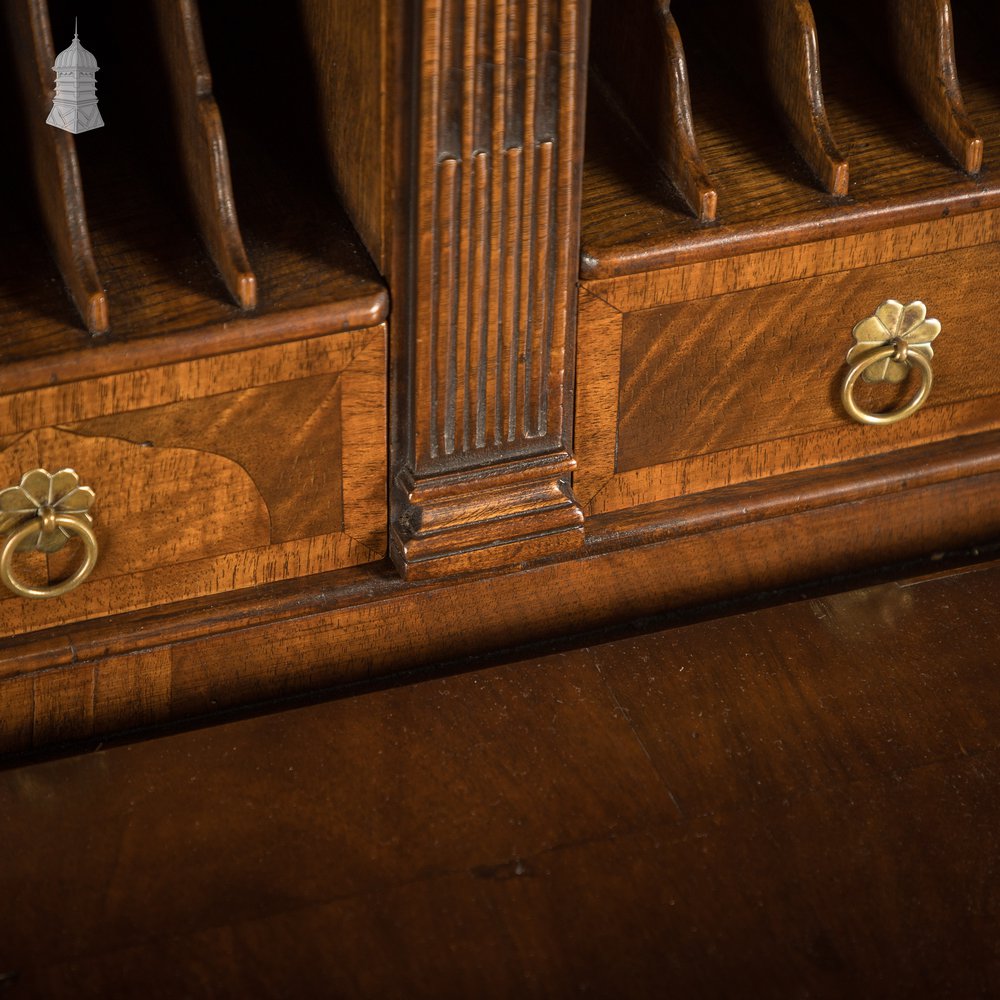 Walnut Bureau Cabinet, Fall Front Desk