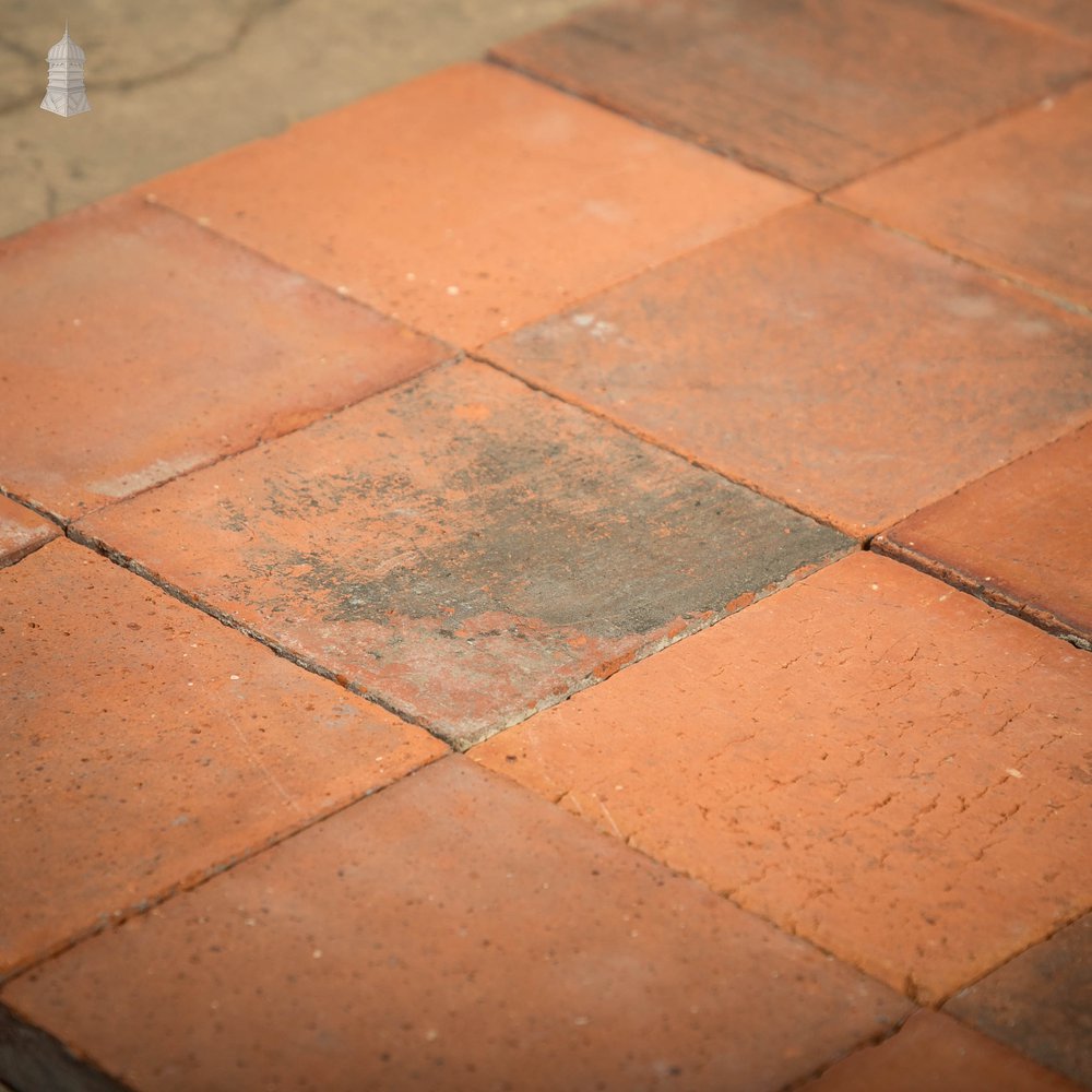 Red Quarry Tiles, 6" x 6" Batch of 154 - 3.4 Square Metres