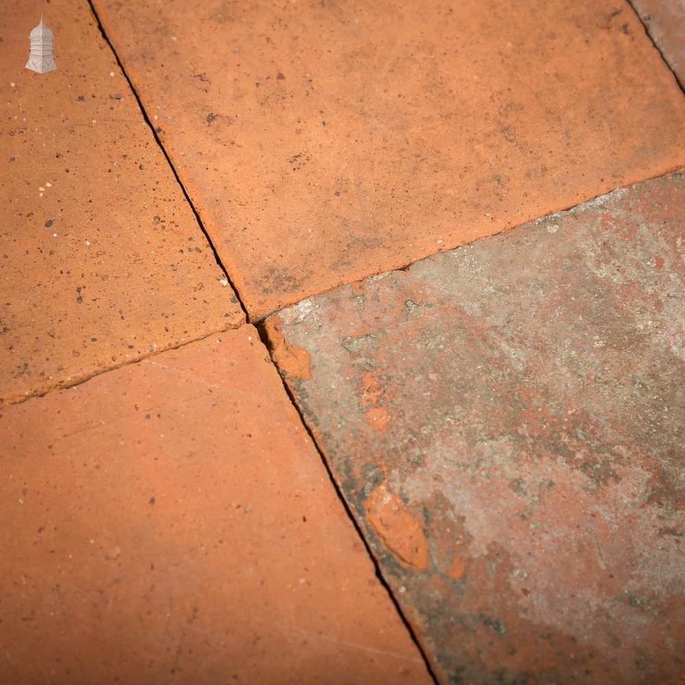 Red Quarry Tiles, 6" x 6" Batch of 154 - 3.4 Square Metres