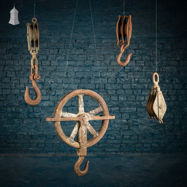 Pulleys, Blocks or Sheave Blocks, Set of 4