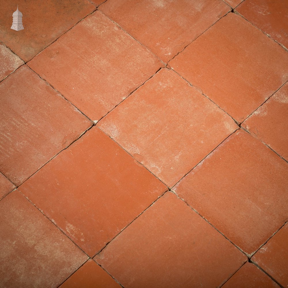 Red Quarry Tiles, 6" x 6" Batch of 120 - 2.8 Square Metres