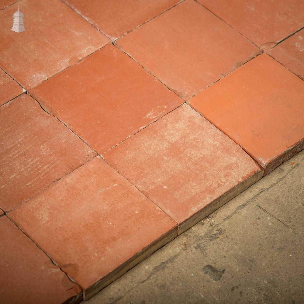 Red Quarry Tiles, 6" x 6" Batch of 120 - 2.8 Square Metres