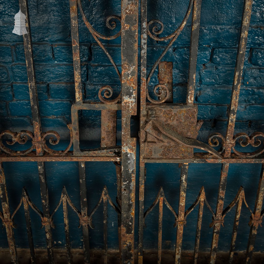 Driveway Gates, Sweeping Arched Wrought Iron