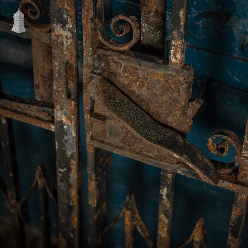 Driveway Gates, Sweeping Arched Wrought Iron