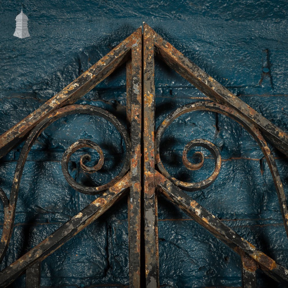 Driveway Gates, Sweeping Arched Wrought Iron