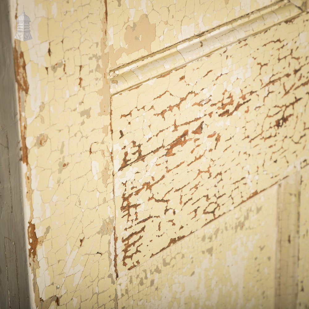 6 Panel Door, Six Moulded Panels, Distressed Paint