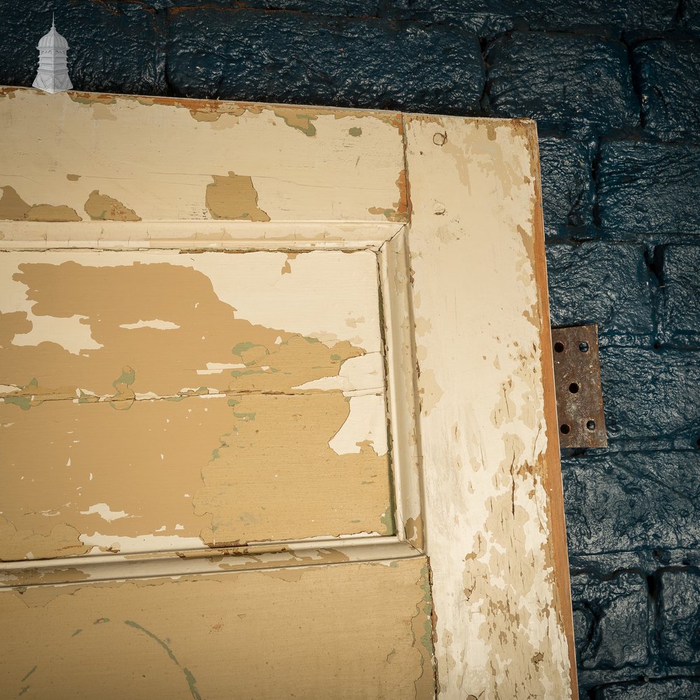 6 Panel Door, Six Moulded Panels, Distressed Paint