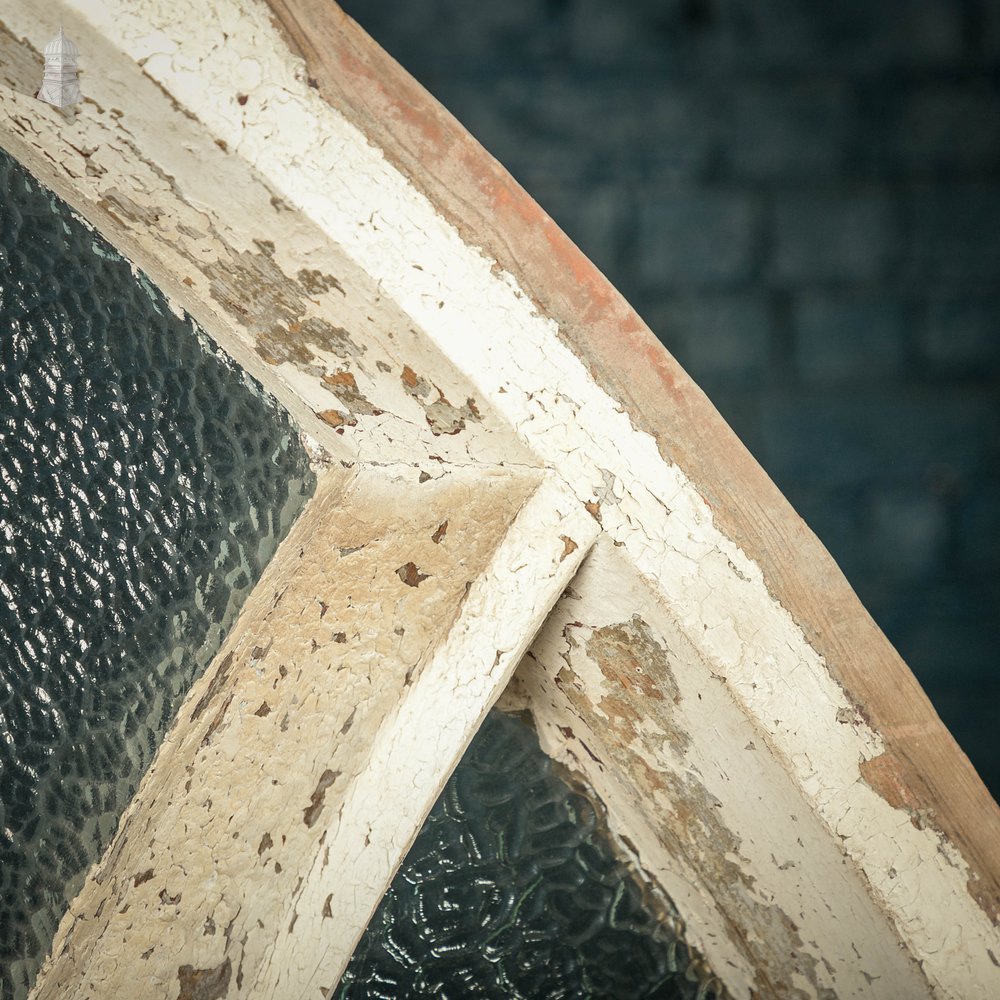 Arch Top Timber Window with Textured Glass