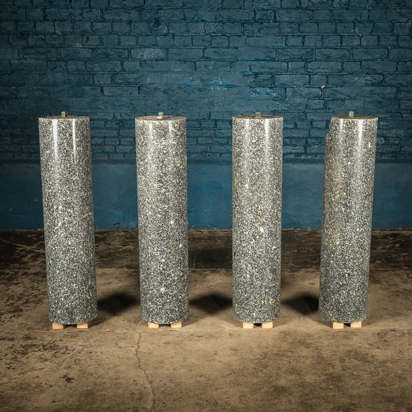 Polished Granite Columns, Set of 4