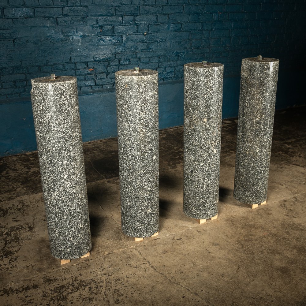 Polished Granite Columns, Set of 4