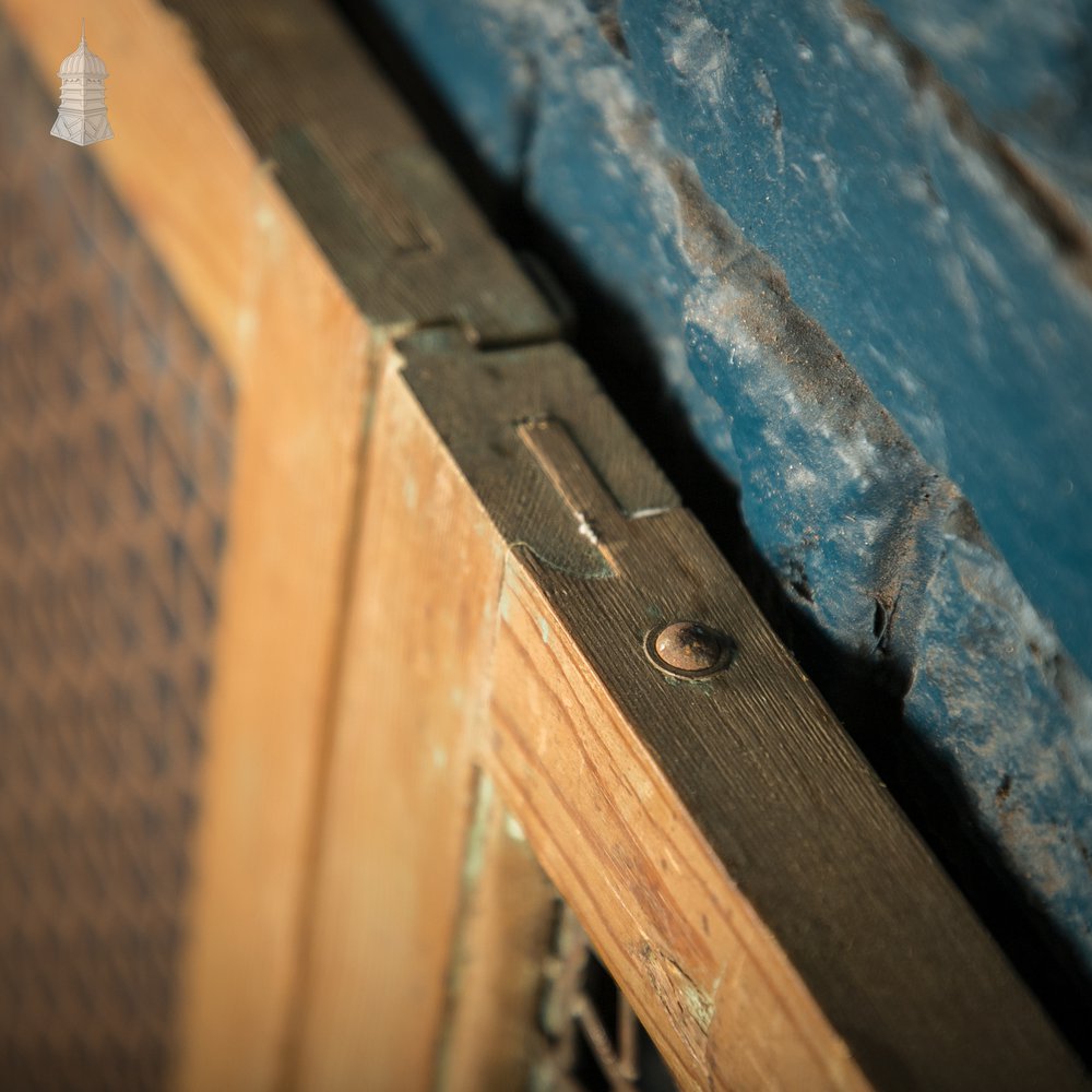 Mesh Cupboard Doors, 19th C Pine and Metal