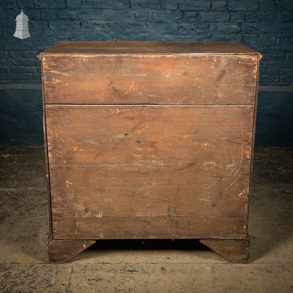 Chest of Drawers, George III, Oak 2 over 3 Drawer with Brass Sphinx Pull Handles