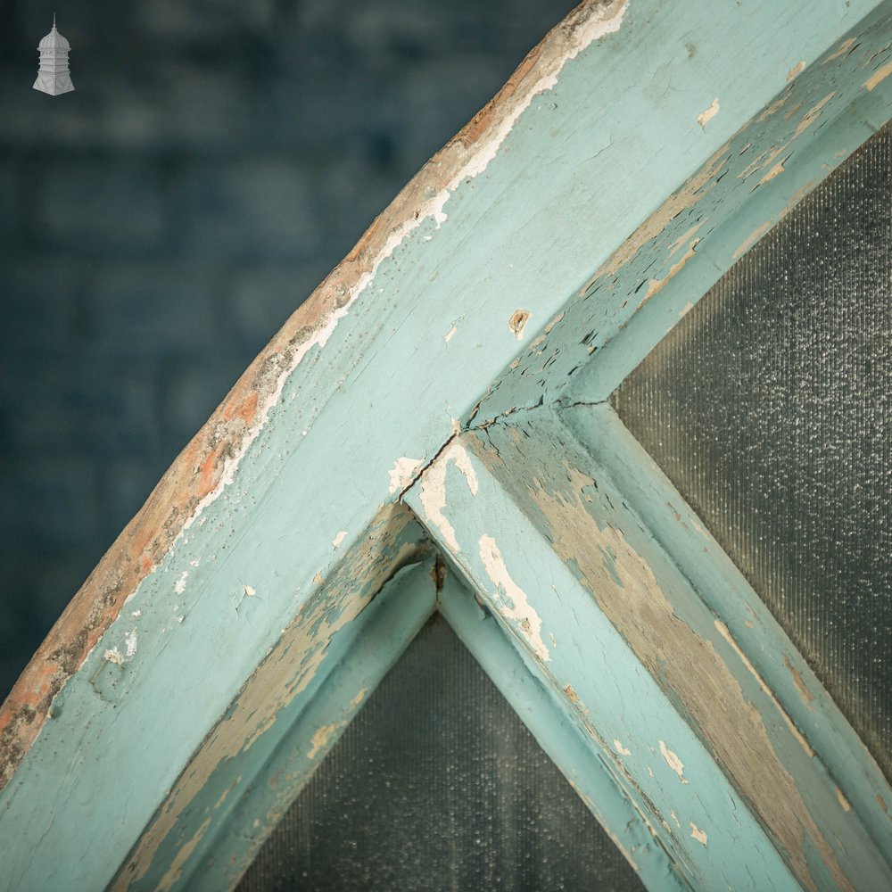 Arch Top Timber Window with Textured Glass