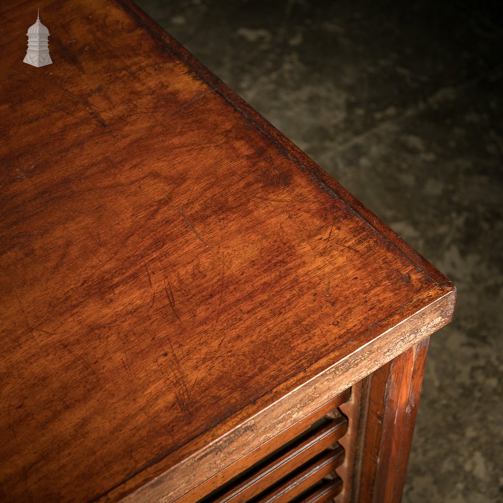 Haberdashery Shop Counter, Edwardian Inlaid Mahogany Drawer Unit