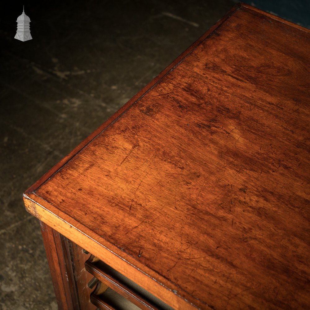 Haberdashery Shop Counter, Edwardian Inlaid Mahogany Drawer Unit