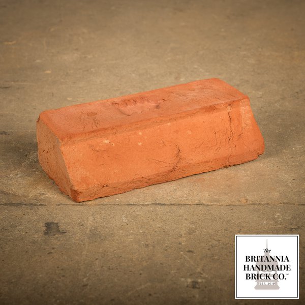 2 1/4" Stepped Plinth Stretcher Handmade Red Brick, Period Style Plinth Bricks