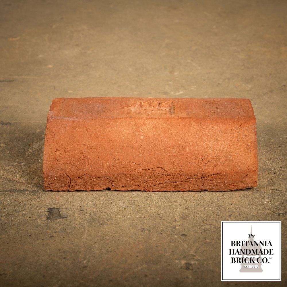 2 1/2" Plinth Stretcher Handmade Red Brick, Period Style Plinth Bricks