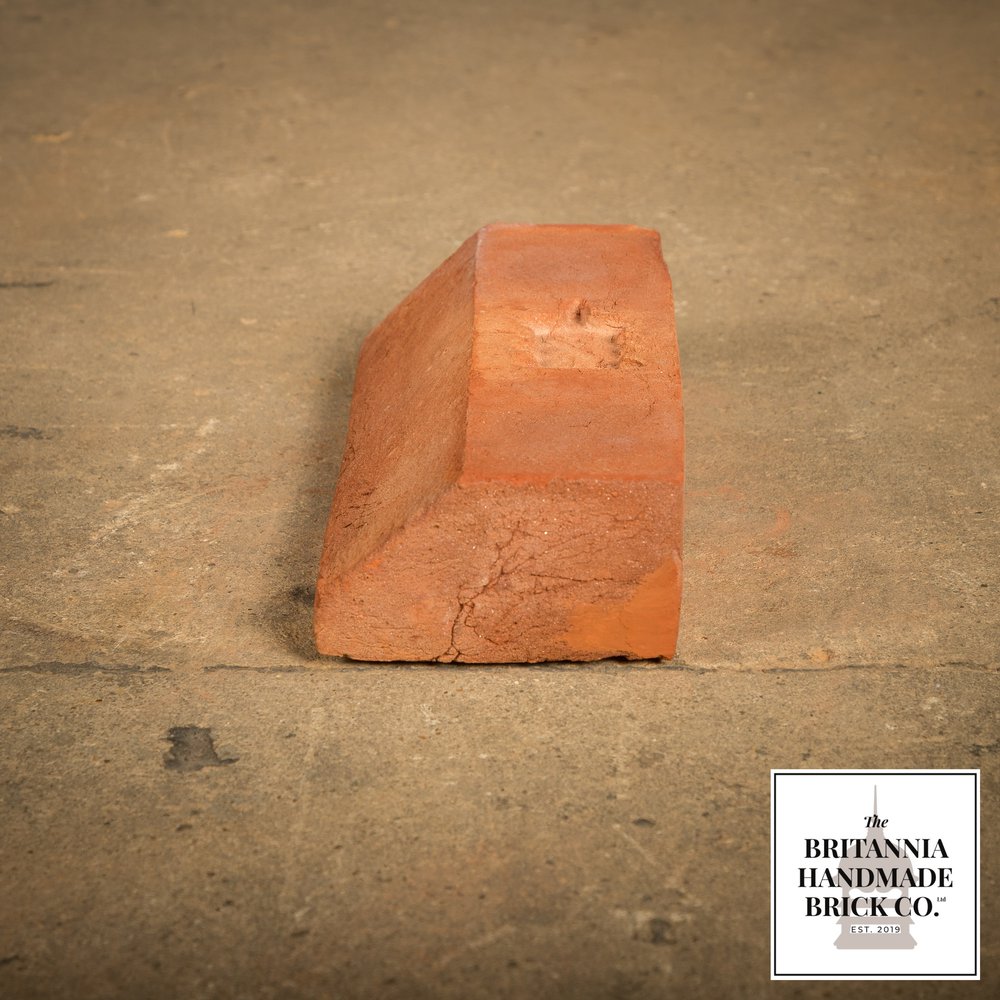 2 1/2" Plinth Stretcher Handmade Red Brick, Period Style Plinth Bricks