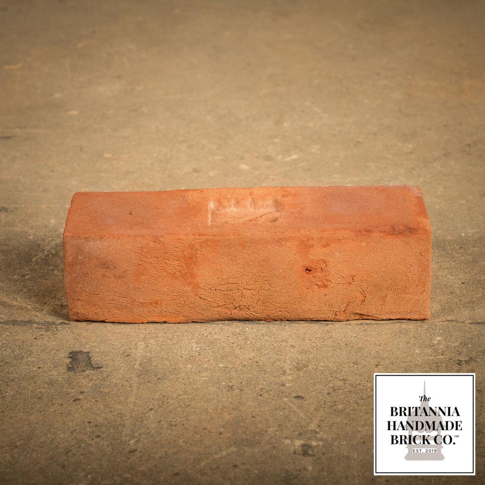 2 1/2" Plinth Stretcher Handmade Red Brick, Period Style Plinth Bricks