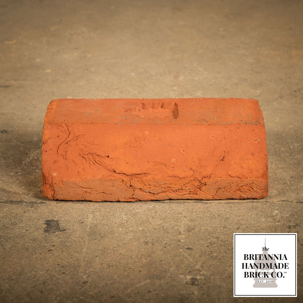 2 3/4" Plinth Stretcher Handmade Red Brick, Period Style Plinth Bricks
