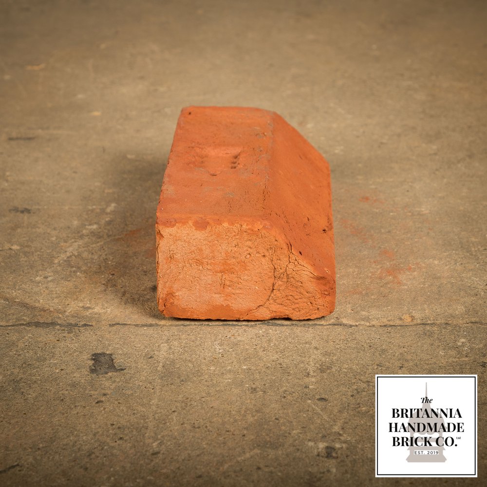 2 3/4" Plinth Stretcher Handmade Red Brick, Period Style Plinth Bricks