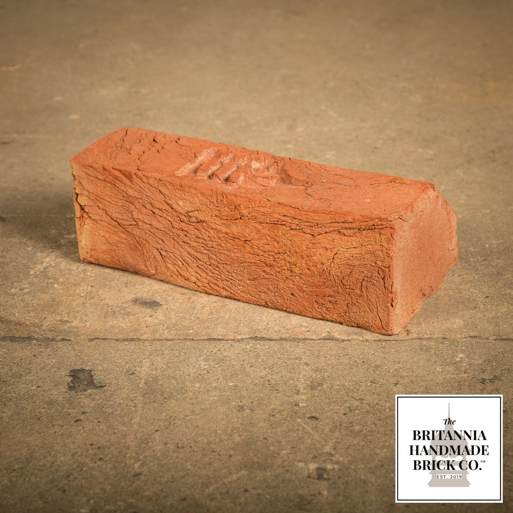 3" Plinth Stretcher Handmade Red Brick, Period Style Plinth Bricks