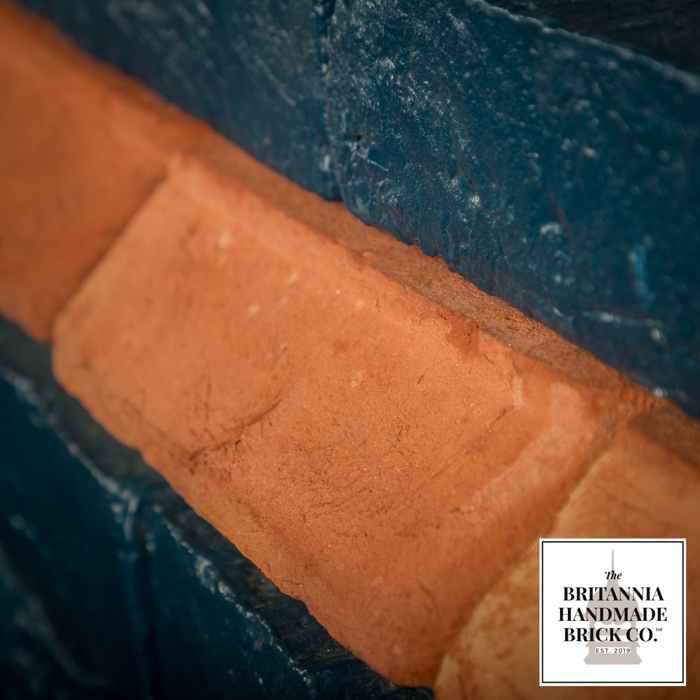 2 1/4" Stepped Plinth Stretcher Handmade Red Brick, Period Style Plinth Bricks