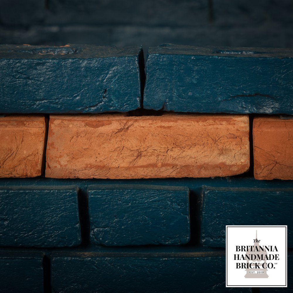 2 1/4" Stepped Plinth Stretcher Handmade Red Brick, Period Style Plinth Bricks