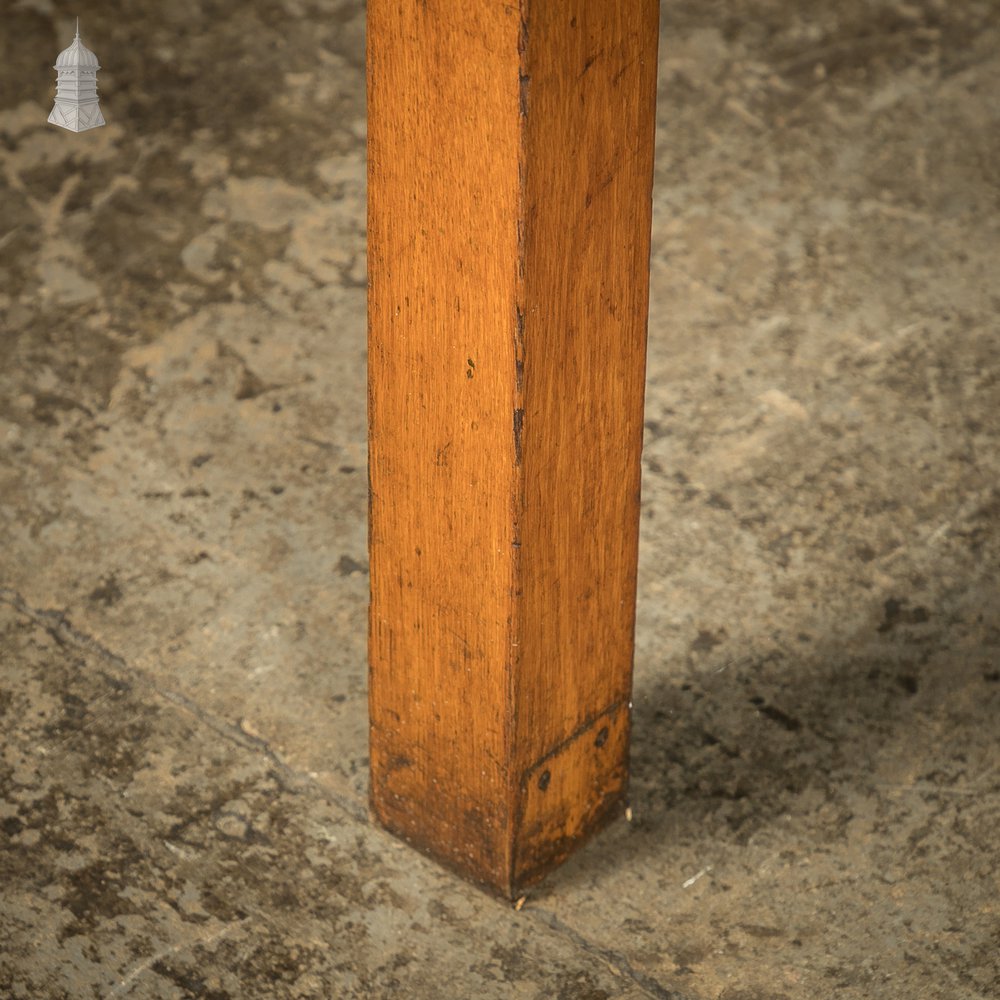 6 Foot Long Mid Century Oak School Science Lab Table