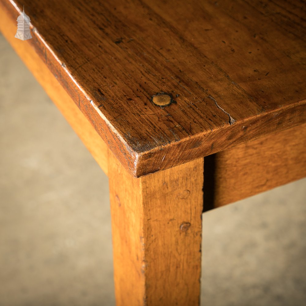 6 Foot Long Mid Century Oak School Science Lab Table