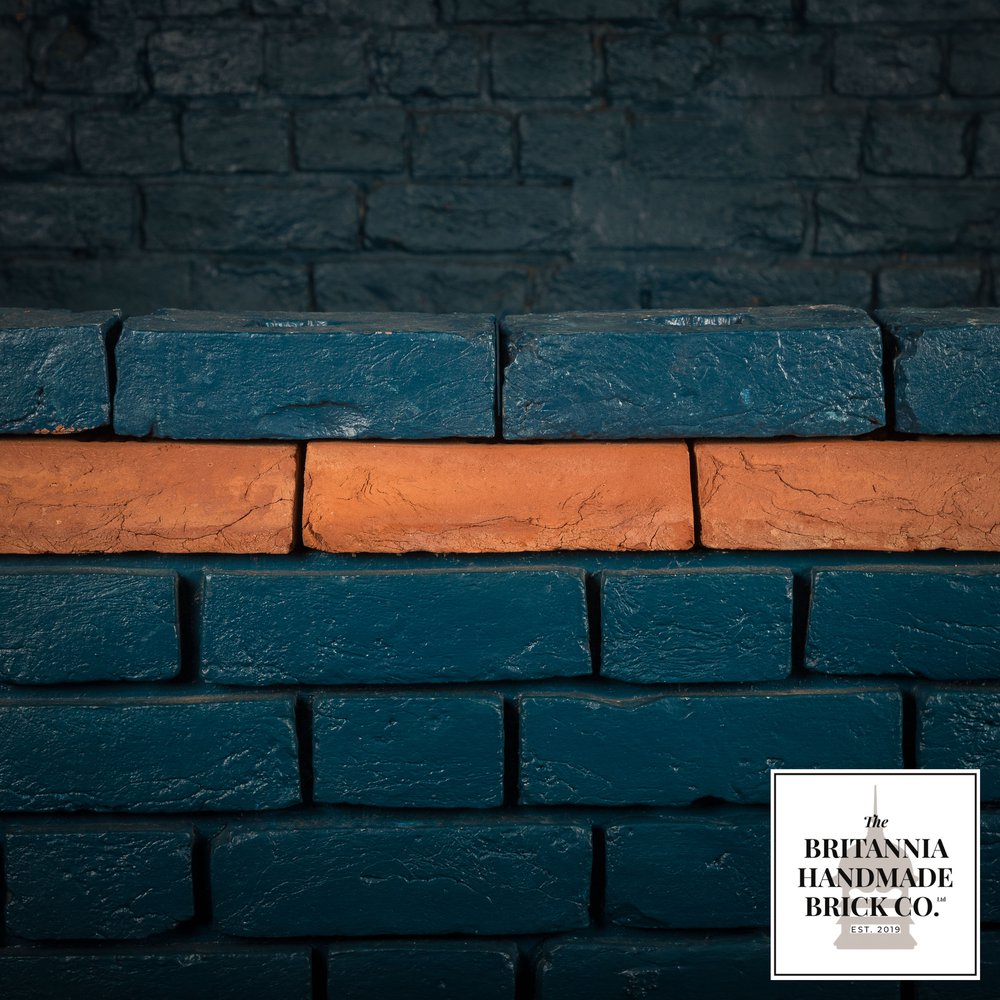 2 1/4" Plinth Stretcher Handmade Red Brick, Period Style Plinth Bricks