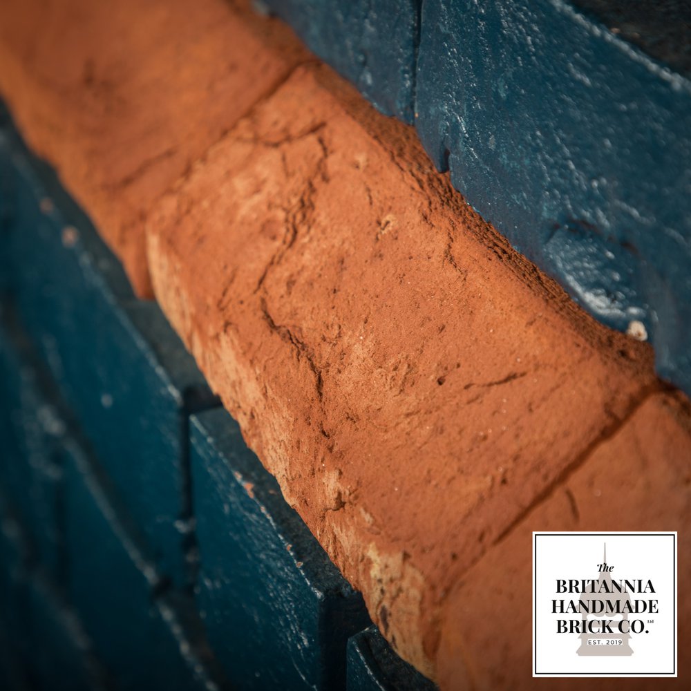 2 3/4" Plinth Stretcher Handmade Red Brick, Period Style Plinth Bricks