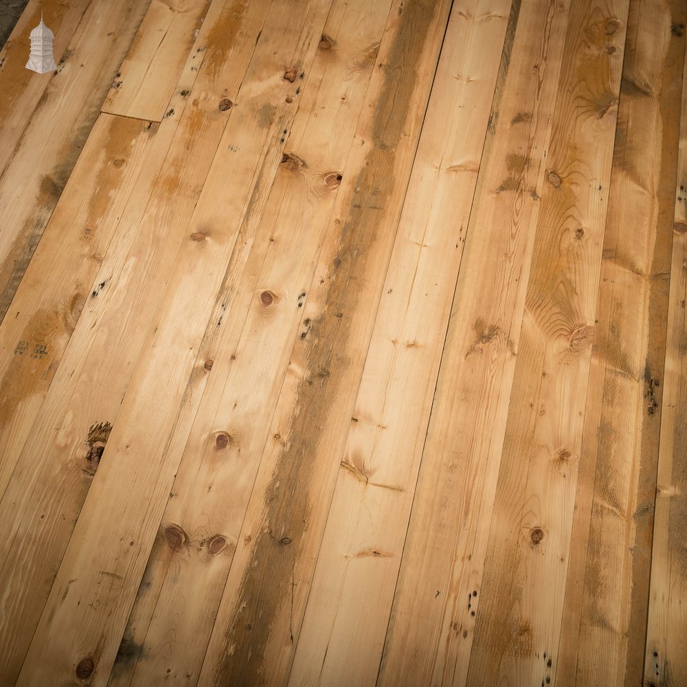 Re-sawn Pine Floorboards, 49.5 Square Metres